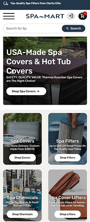 Mobile homepage